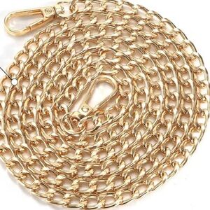 Gold Chain Strap for Women Bags 47 inches